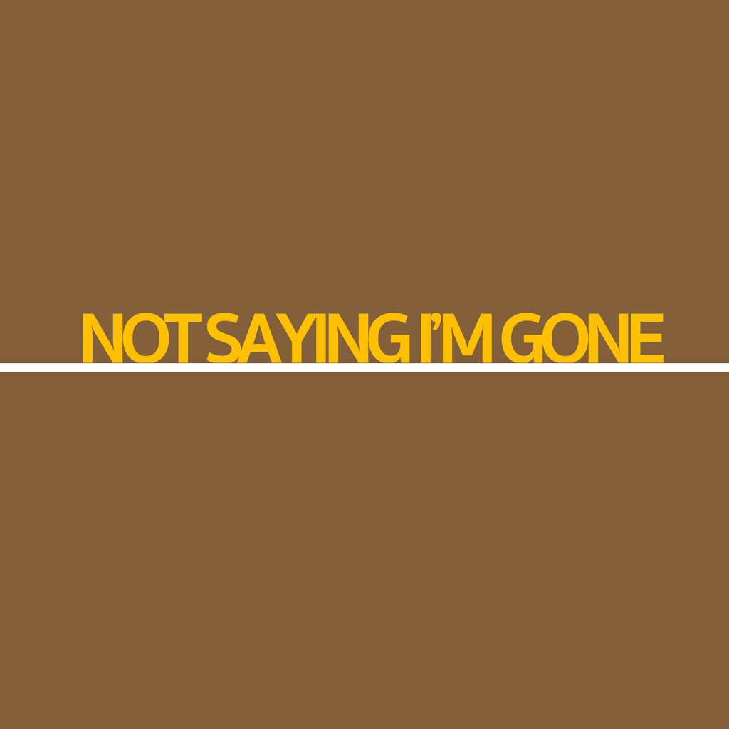 Not Saying I'm Gone
